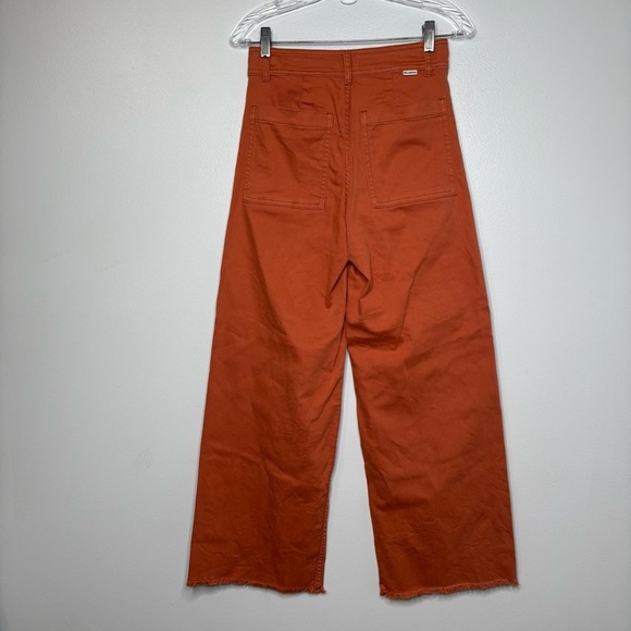 Billabong Free Fall High Rise Wide Leg Pant, Sz 27, Orange - Picture 10 of 11